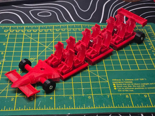 Red Race Car Roller Coaster Design